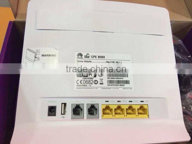 Original Unlocked Huawei B593u-12 FDD 4G LTE WiFi Router