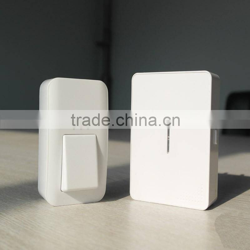 manufacturer supply wireless doorbell with 2 receiver and no battery waterproof doorbells Plug in Qingdao of E2