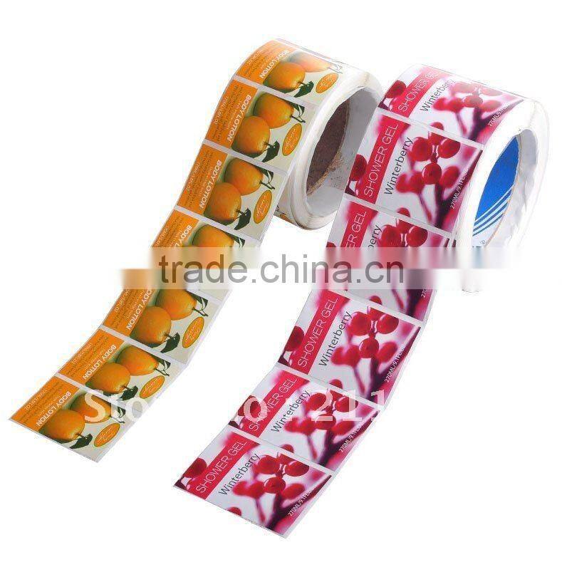 custom sticker seal bottles, PVC Shrink Label