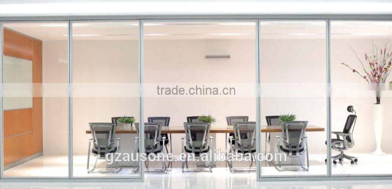 Modern aluminum frame glass walls