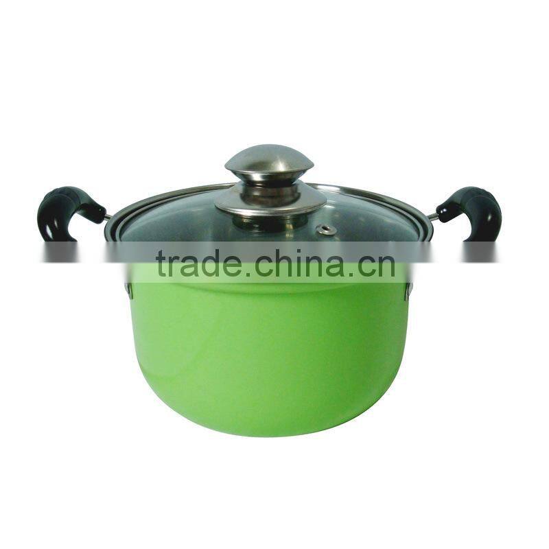 stainless steel colorful painted nonstick multi stock pot set