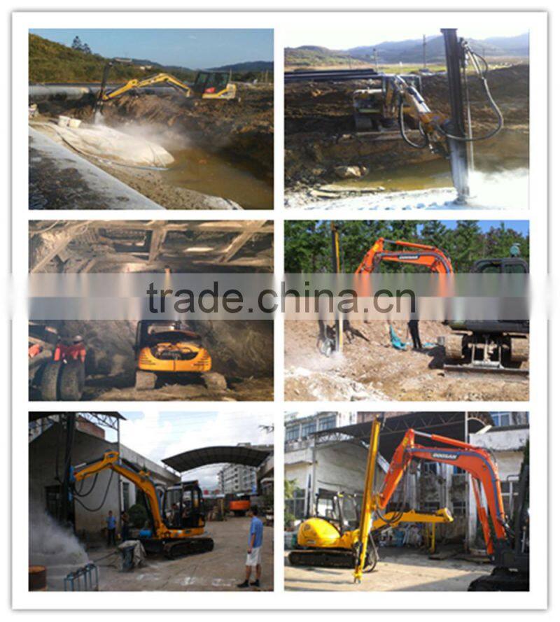 Excavator Drill Attachment Drill Rig