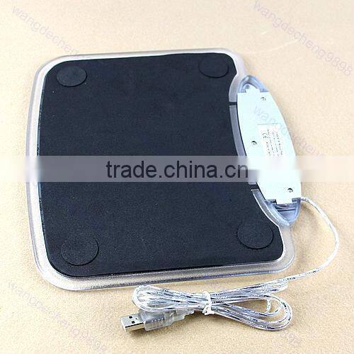 blue light mouse pad mat with hub