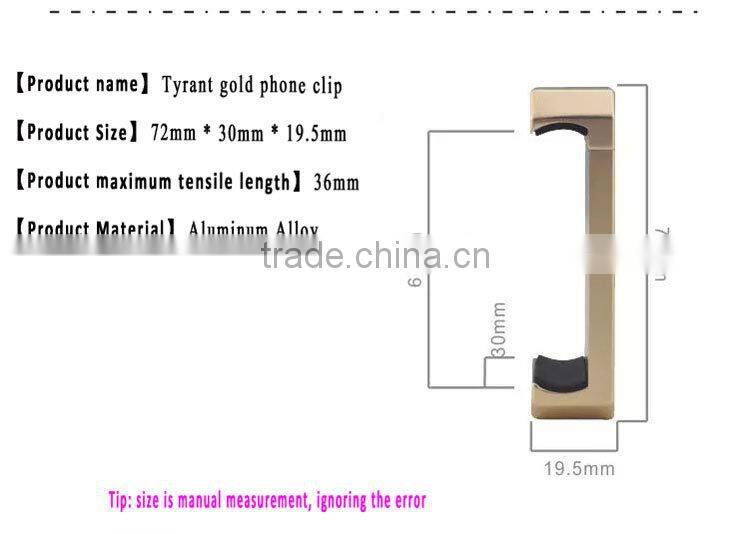 Christmas popular mini projector clip mount with two 1/4"-20 for tripod monopod camera mount