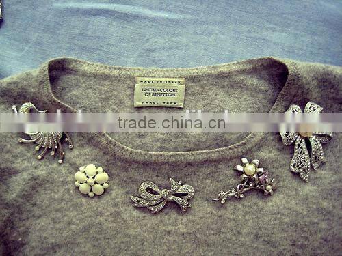 China supplier vintage rhinestone brooch