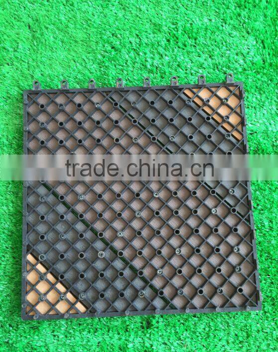 DIY style anti-uv wood composite decking for indoor terrace place