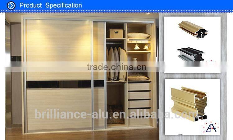 Brilliance 6061 Wood Grain Finish aluminum picture frame extrusion