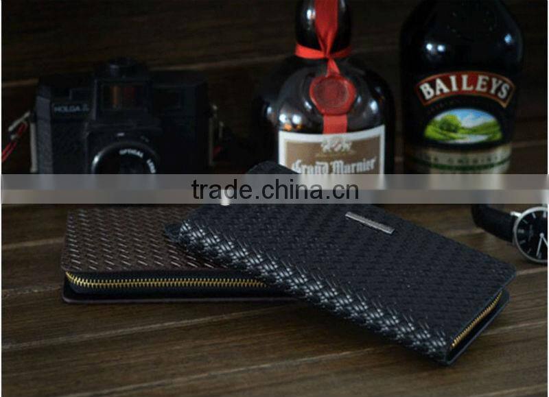 2013Promotion hotsell Zipper leather designer wallet for men