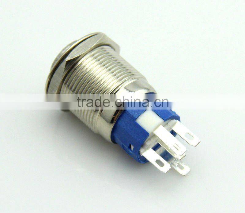 F0279 19mm LED metal push button switch Momentary