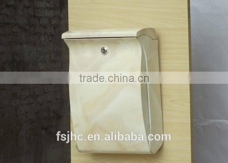 Foshan JHC-2001 Wall Mounted ABS Plastic Mailbox/Colurful Letterbox/Outside Lockable Postbox