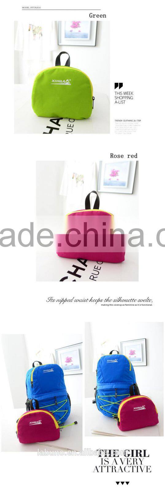 wholesale Fashion Leisure Folding backpack lightweight folding backpack