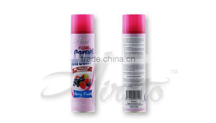 Manufacturer China Portable Rasberry Foam Carpet Clean Spray
