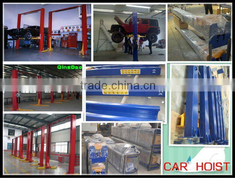 Two Post Double-Cyclinder Clear Floor Hydraulic Lift