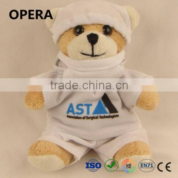 mini soft medical doctor stuffed teddy bear toy