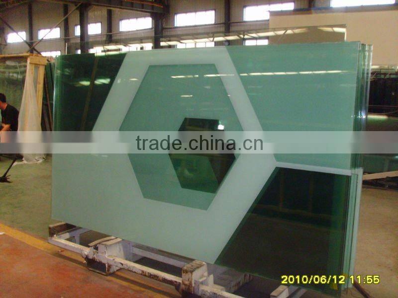 Ceramic silk screen printing glass