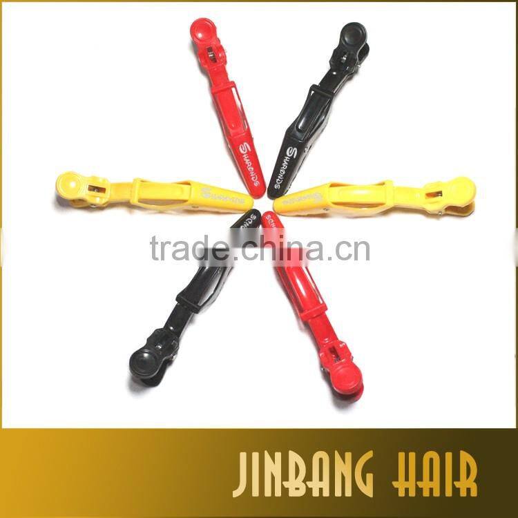 new products wholesales black salon hair dressing plastic shark crocodile sectioning hair clips