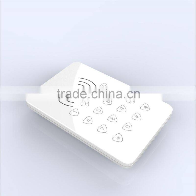 Wireless 4X4 numeric keypad with RFID Function