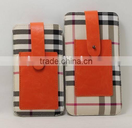 PU leather material,phone pouch bag case compatible different phone brand