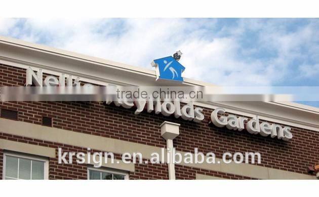 Advertising Display Backlit LED letter sign outdoor wall lights