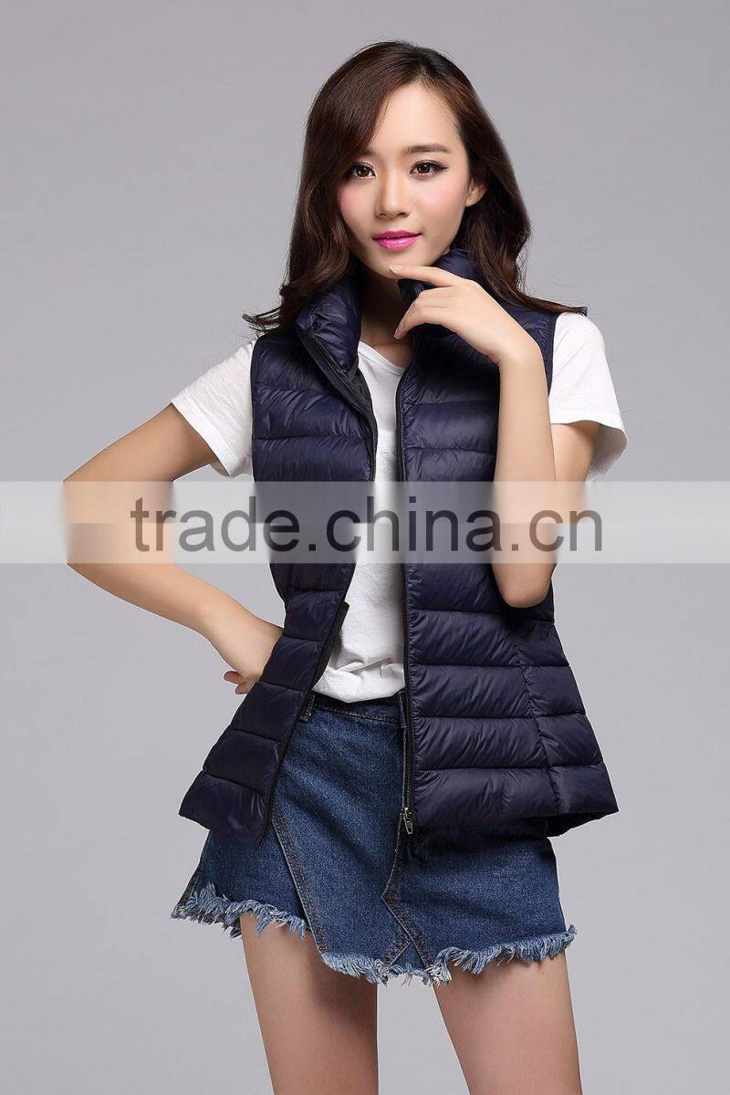 Manufacturer OEM service short women's waistcoat 6052