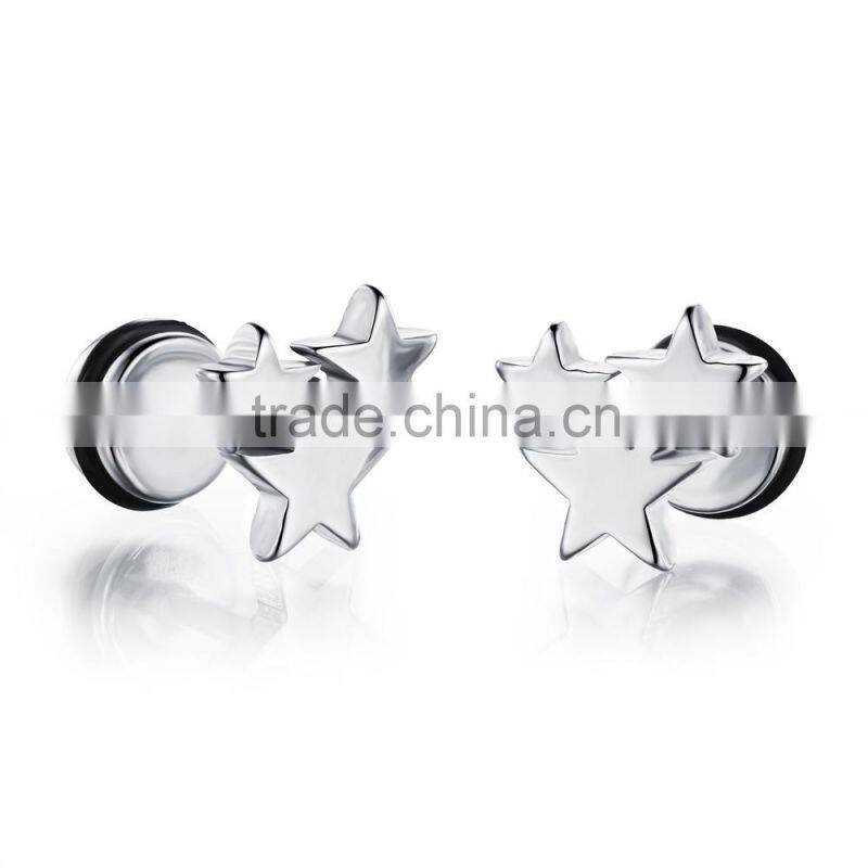 Fashion Jewelry And Accessories Three Star Gold European Style Earrings