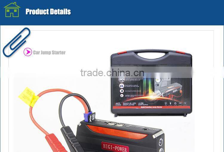 1000Mah Real Multi-Function Mini Car Jump Starter Power Bank J-TM18C