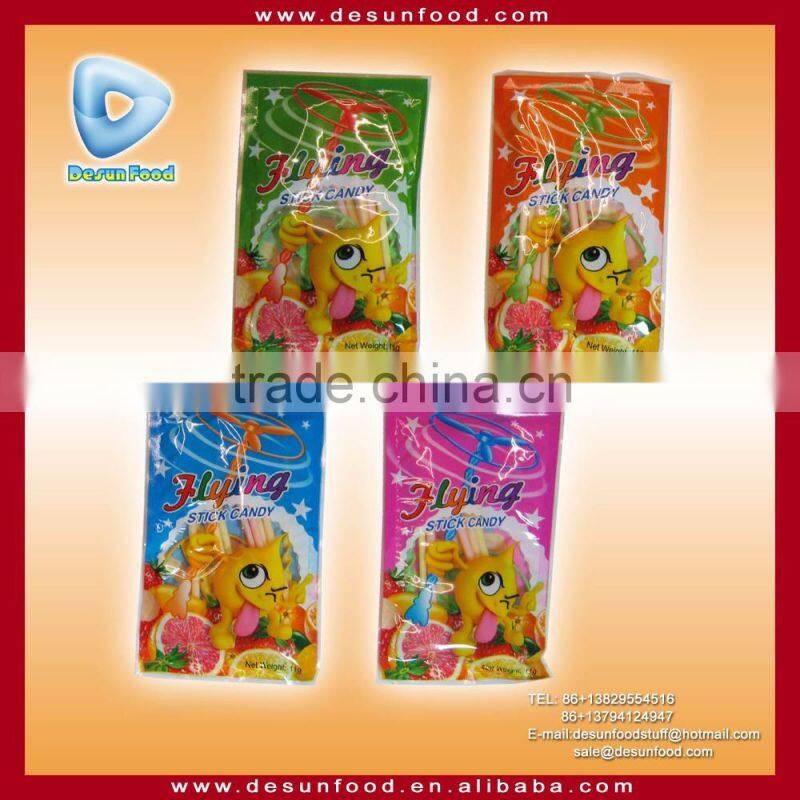 Flying stick candy toy
