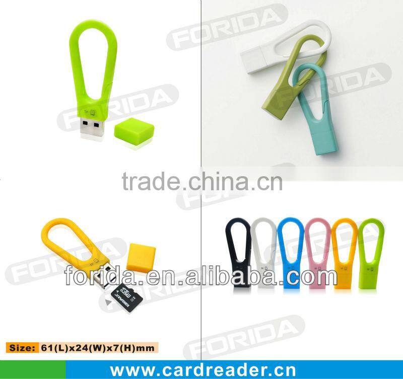 colorful promotional gifts tf card reader