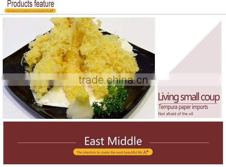 Guangzhou factory price food oil absorbing tempura paper oil resistant paper oil filter paper