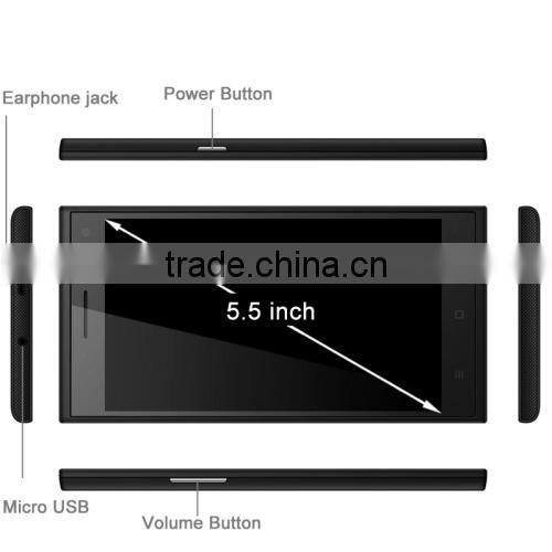 8GB 5.5 inch QHD IPS Screen Android OS 4.4.2 3G Smart Phone with Fingerprint OTG Function