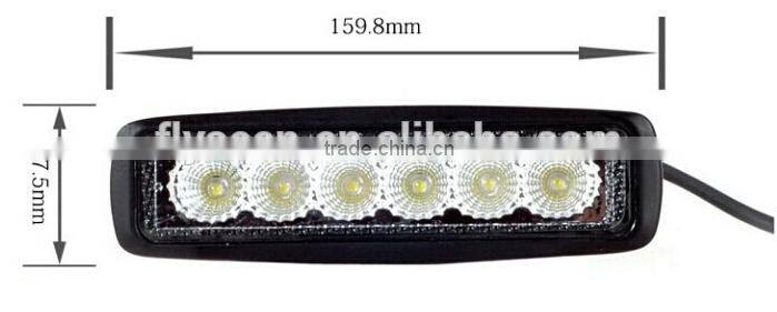 6" inch 18W Mini LED Light Bar Flood Spot Beam Driving Lamp 12V 24V 1550 lumens LED Work Light Boating Hunting Fishing