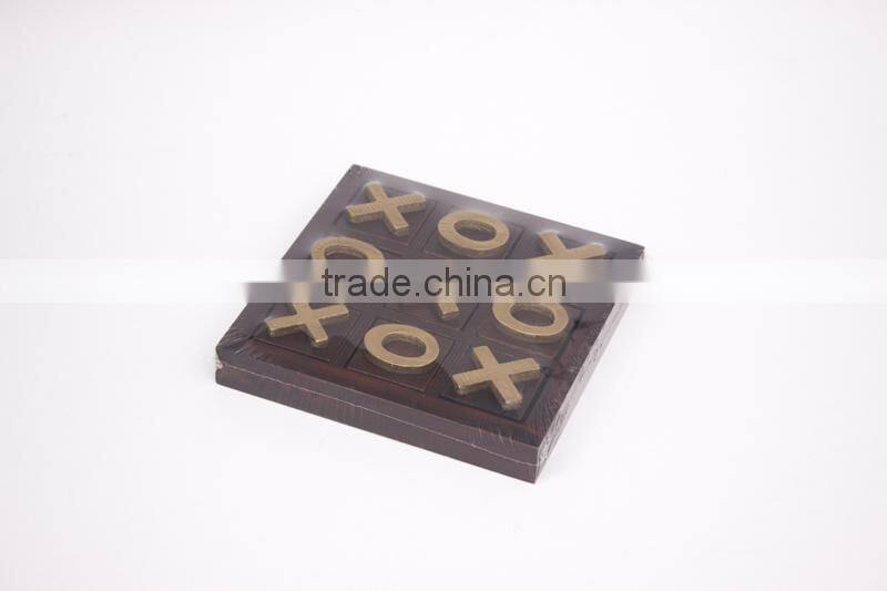 Portable Wooden Tic Tac Toe Game Piece - noughts and crosses Game