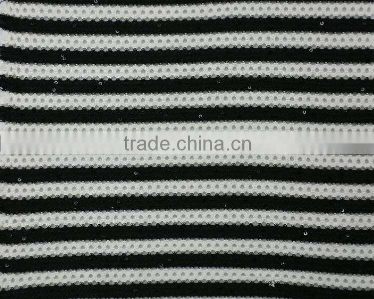 Jiufan Textile 2016 Hot Sale Knitting Sweater Material Polyester Rayon Fancy Hacci Fabric