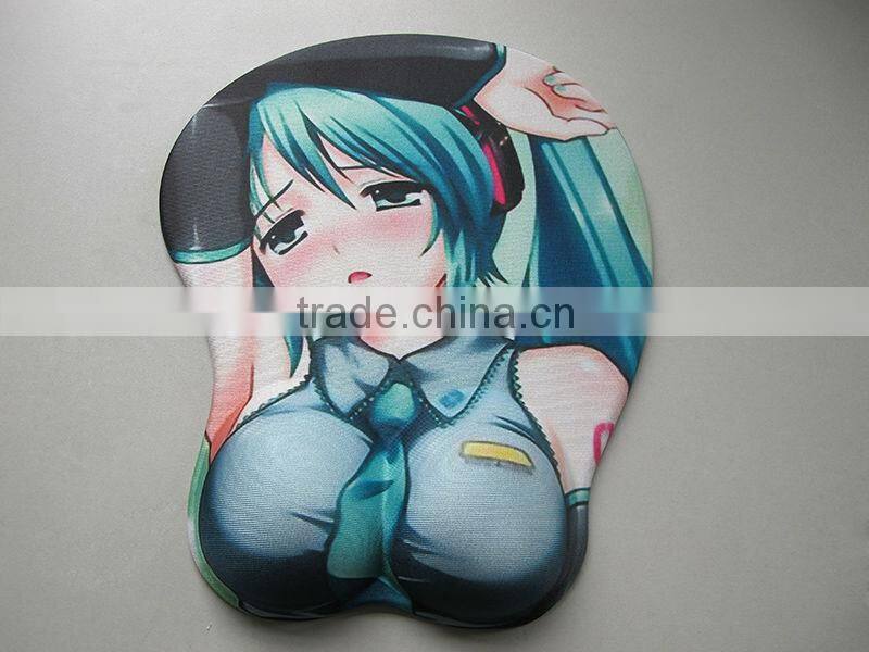 Customized 3D gel breast mouse pad