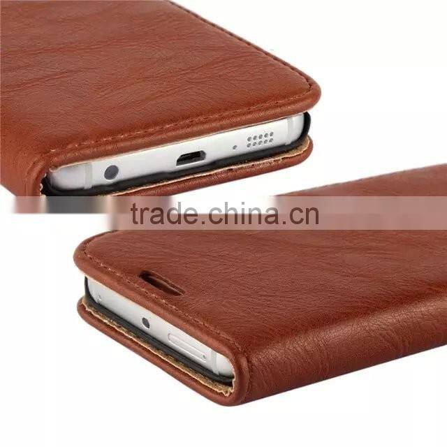 High selling retro filp leather case for samsung s6 edge