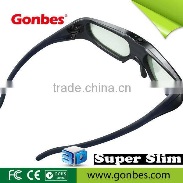 SUPER SLIM active shutter 3D GLASSES FOR tvs home using
