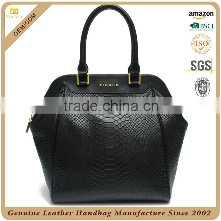 CSS1422-001 top grade snake print leather bag fashion woman bags leather 2015 hot selling handbag customized design