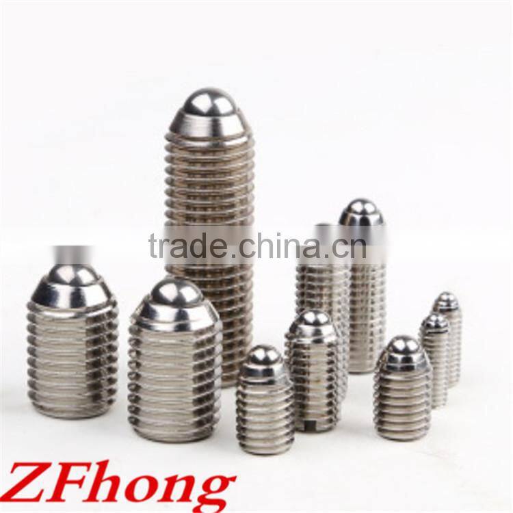 m3 to m12 stainless steel 304 spring ball set screw/ ball plunger set screw