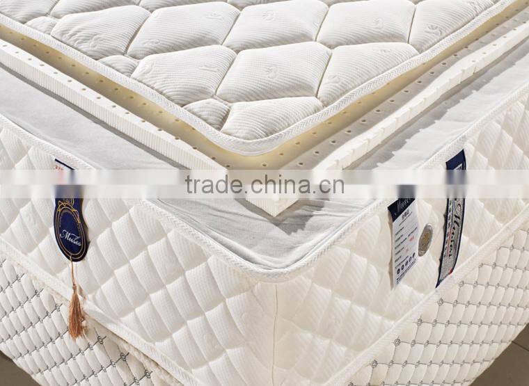 2015 hot sale queen size natural latex mattress from market E1037