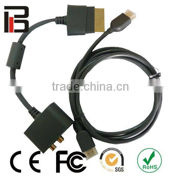 New optical RCA cable for xbox360 AV cable adapter for xbox360 acessories