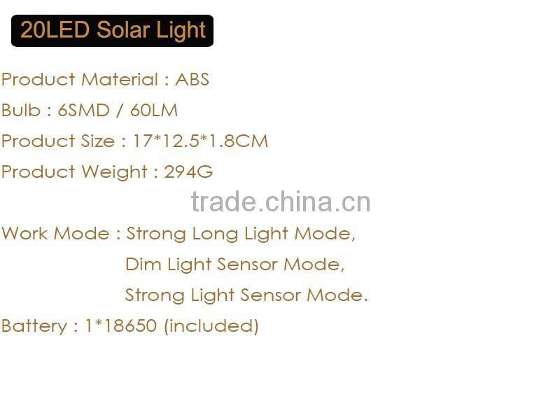 Outdoor LED Wireless Security Lamp Solar Motion Light