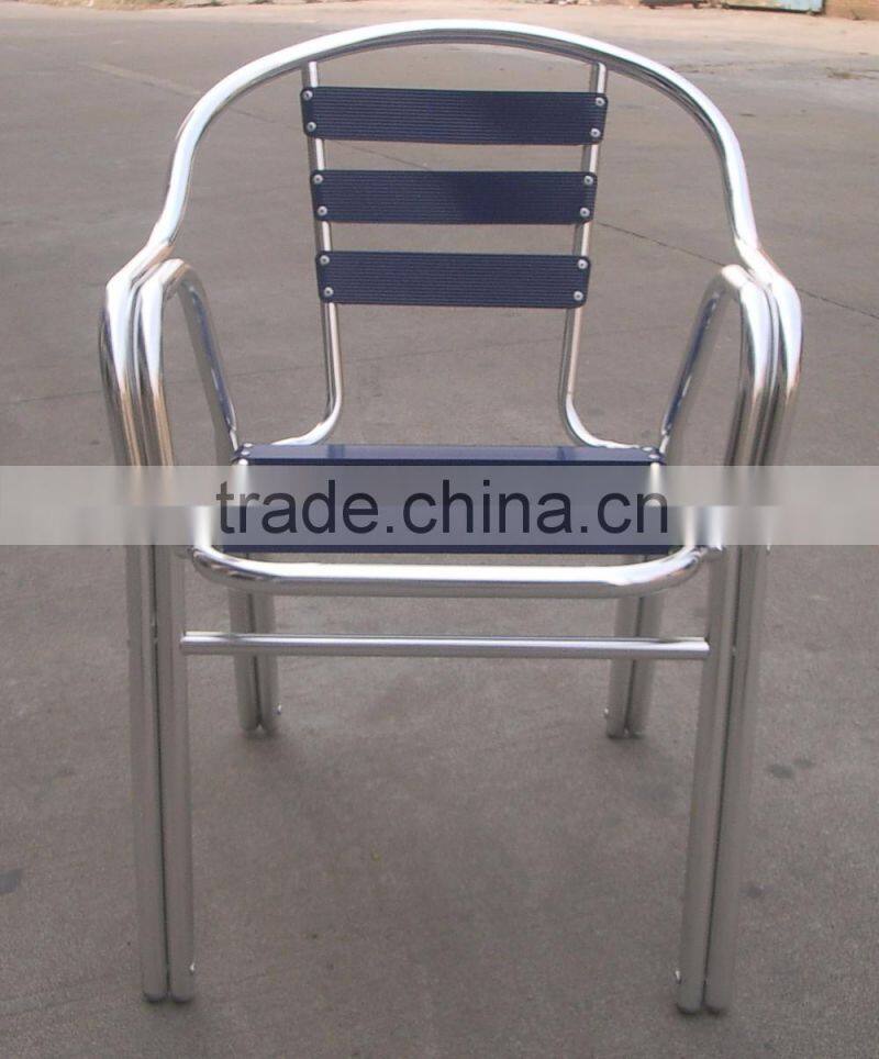 good quality restaurant cafe aluminum modern stacking chair YC020A