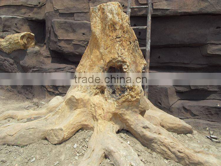 Simulation plant siliciffied wood