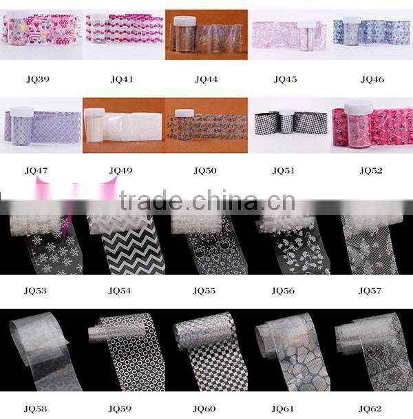 New fashion nail art color transfer foil with 200+ colors design