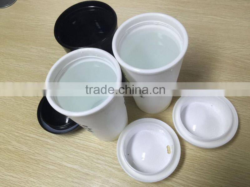 12oz plastic coffee tumbler with logo printing