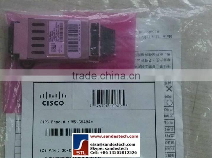 CISCO WS-G5484 GBIC 1000BASE-SX 850nm SC WS-G5484= 30-0759-02 GBIC-GE-SX-MM850-A CISCO optical transceiver
