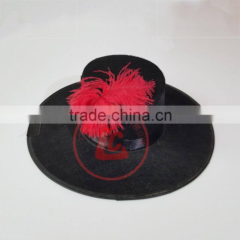 black felt stetson cowboy hat