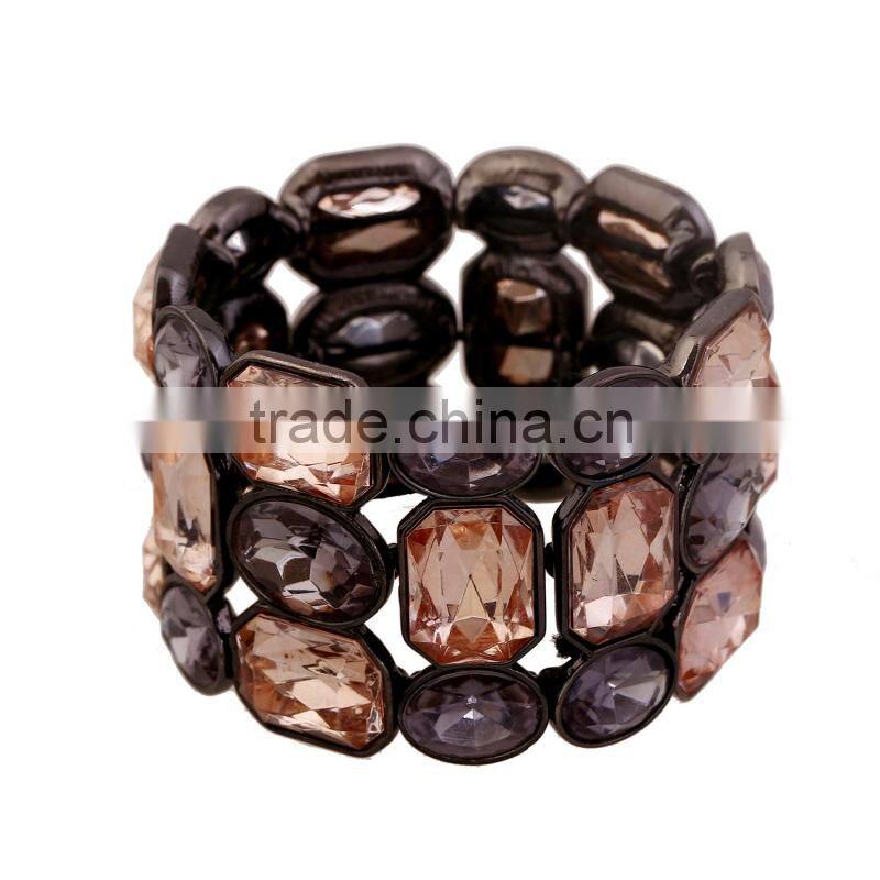 Free sample new design peach color Alloy bracelets for women