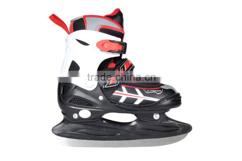 Super fast sport ice hockey 4 size adjustable ice skate for kids with high quality