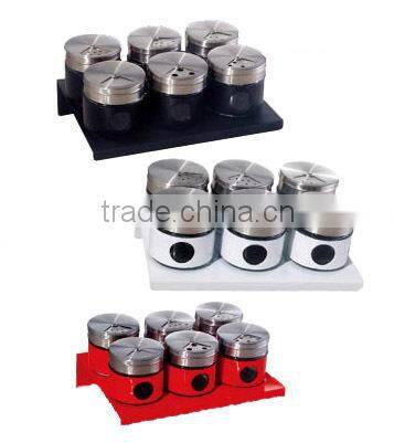 Hot selling wholesale mini glass storage jar glass sipce jar set